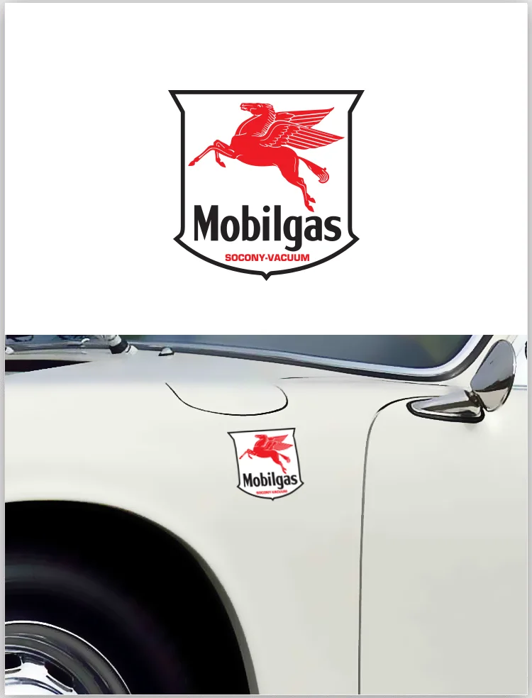The Air Factor-Porsche Decals Mobil Gas Racing Pegasus Car Decal